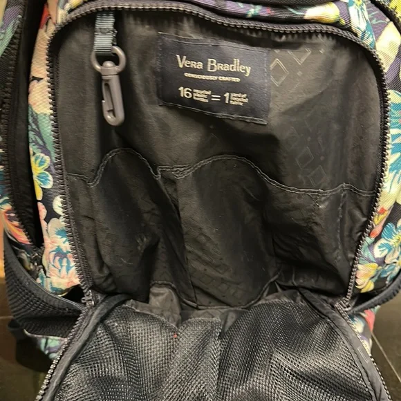 Vera Bradley Floral Backpack - Navy and Multicolor - Picture 7 of 16